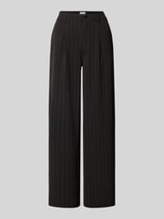 Wide Leg Bundfaltenhose mit Nadelstreifen von Calvin Klein Jeans Schwarz - 6