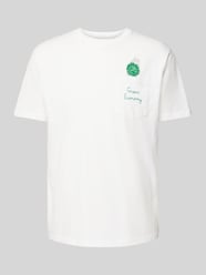 T-Shirt mit Motiv-Print Modell 'AUSTIN' von MC2 Saint Barth Weiß - 24