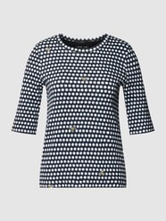 T-shirt met all-over motief van Marc Cain Grijs / zwart - 32