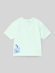 T-shirt z nadrukiem z motywem i okrągłym dekoltem od BILLIEBLUSH - 47