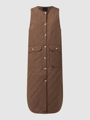 Oversized Steppweste aus Baumwolle Modell 'Wasi' von YAS Grün - 24