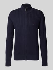 Gebreid jack met logostitching van Tommy Hilfiger - 18