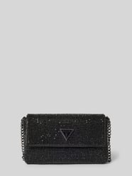 Clutch mit Ziersteinbesatz Modell 'ZALINA FLAP' von Guess Schwarz - 46