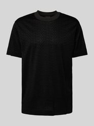 T-Shirt mit Label-Print von Emporio Armani Schwarz - 11