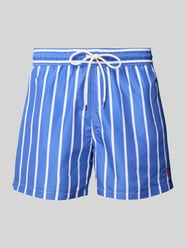 Spodenki kąpielowe o kroju relaxed fit z tunelem model ‘TRAVELER’ od Polo Ralph Lauren - 35