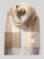 Schal aus reiner Wolle Modell 'Zesy' von BOSS Beige - 15