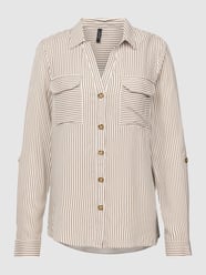 Blouse met borstzakken, model 'BUMPY' van Vero Moda Beige - 39