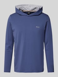 Longsleeve mit Kapuze von BOSS Blau - 14