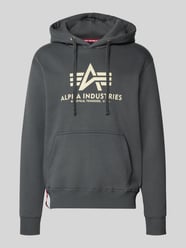 Bluza z kapturem z nadrukiem z logo od Alpha Industries - 11
