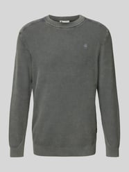 Strickpullover mit Label-Stitching von G-Star Raw Grau - 15