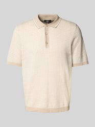 Regular Fit Poloshirt mit Strukturmuster Modell 'FLAVIN' von Cinque Beige - 18