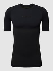 Ademend thermoshirt met labelprint van CHAMPION Grijs / zwart - 44