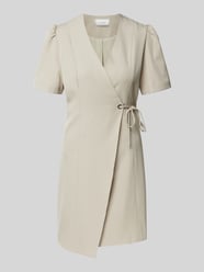 Mini-jurk met vetersluiting van Neo Noir Beige - 34