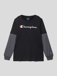 Longsleeve mit Logo-Print von CHAMPION Schwarz - 12