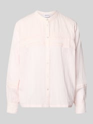 Bluse mit Mao-Kragen und Pointelle-Muster von Jake*s Casual - 40