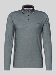 Shirt met lange mouwen, polokraag en korte knoopsluiting van HECHTER PARIS - 34