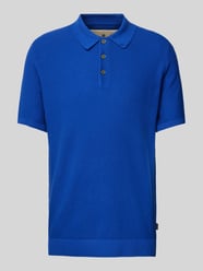 Poloshirt mit Strukturmuster Modell 'BLUSANDRI' von Jack & Jones Premium Blau - 17