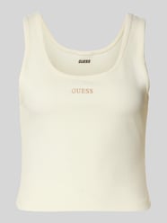slim fit top met logostitching model 'Circe' van GUESS Activewear - 3