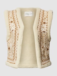 Weste mit Teddyfell-Besatz Modell 'Jimmy Gilet' von FABIENNE CHAPOT Beige - 28