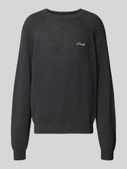 Relaxed Fit Strickpullover aus reiner Baumwolle Modell 'Campus' von PROHIBITED - 13