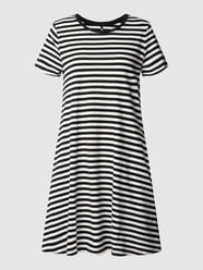 Minikleid mit Streifenmuster von Only Schwarz - 30