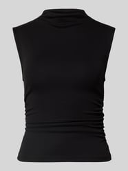 Top mit Stehkragen und Raffungen von Gina Tricot - 3
