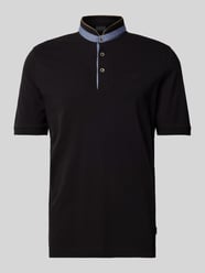 Regular Fit Poloshirt mit Stehkragen von bugatti - 31