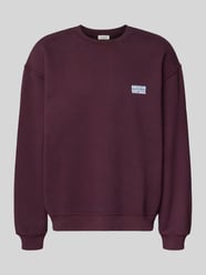 Sweatshirt met labelstitching, model 'Tye' van American Vintage Bordeaux - 45