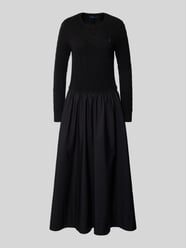 Getailleerde midi-jurk van lanawolmix met kasjmier van Polo Ralph Lauren - 20