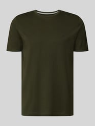 T-Shirt mit Rundhalsausschnitt und Label-Stitching von Fynch-Hatton - 43