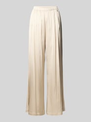Wide Leg Stoffhose mit gelegten Falten Modell 'RITA' von MOS MOSH Beige - 9