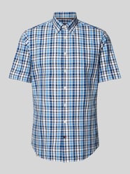 Regular Fit Business-Hemd mit Button-Down-Kragen von Tommy Hilfiger Blau - 14