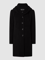 Krótki płaszcz z domieszką kaszmiru model ‘Bella’ od Milo Coats Czarny - 17