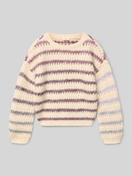 Sweter z dzianiny o luźnym kroju ze wzorem na całej powierzchni od s.Oliver RED LABEL - 33