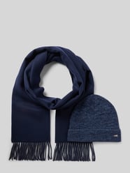 Wollschal und Beanie im Set aus reiner Schurwolle von bugatti - 20