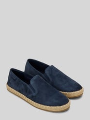 Espadrilles van echt leer met logopatch van Marc O'Polo - 4