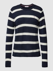 Strickpullover mit Rollsaum von Tommy Hilfiger Blau - 17