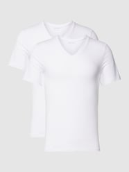 T-Shirt im 2er-Pack Modell 'ESSENTIALS' von Marc O'Polo Weiß - 45