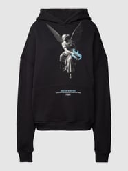 Oversized Hoodie mit Motiv-Print Modell 'Fallen Angel' von PEQUS Schwarz - 10