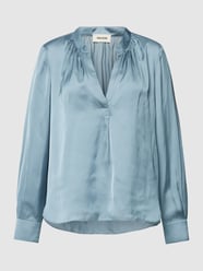 Blouseshirt met V-hals, model 'TINK' van Zadig & Voltaire Blauw - 38