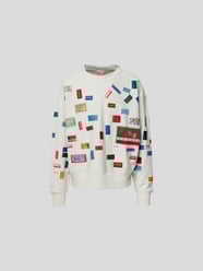 Sweatshirt mit Label-Patches von Kenzo Grau - 37