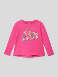 Shirt met lange mouwen en motiefprint, model 'VIOLET' van Name It Roze - 22