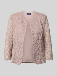 Blazer mit Spitze und 3/4-Arm von Vera Mont Beige - 19