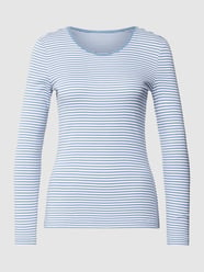 Longsleeve mit Streifenmuster von Montego Blau - 25