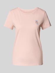 Regular Fit T-Shirt aus reiner Baumwolle von Tom Tailor Denim Pink - 36