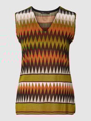 Top met all-over motief van Marc Cain Groen - 23