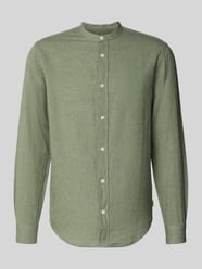 slim fit vrijetijdsoverhemd van mix van katoen en linnen model 'CAIDEN' van ONLY & SONS - 8