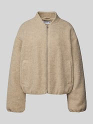 Bomberjack met opstaande kraag van Jake*s Casual Beige - 38