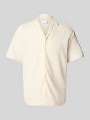 Koszula casualowa o kroju relaxed fit z fakturowanym wzorem model ‘SLHRELAXBANE’ od Selected - 11