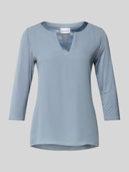 Shirt met lange mouwen en tuniekkraag van comma - 3